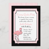 Roze en Zwarte de Uitnodiging van de Partij van de (Voorkant / Achterkant)