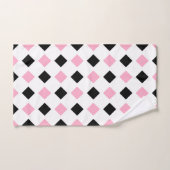 Roze en zwarte diamanten bad handdoek (Handdoek)