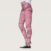 Roze en Zwarte Draaiende Abstracts Leggings (Links)