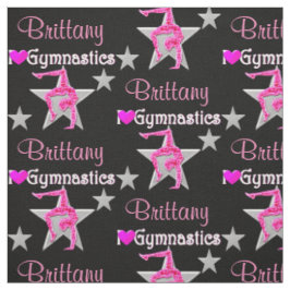 ROZE EN ZWARTE GEPERSONALISEERDE GYMNAST STOF