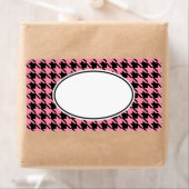 Roze en zwarte Gingham Label (Insitu)