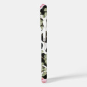 Roze en zwarte Giraffe en bloemen Case-Mate iPhone Case (Achterkant / Links)