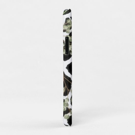 Roze en zwarte Giraffe en bloemen Case-Mate iPhone Case (Achterkant/rechts)