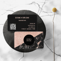 Roze en zwarte glitter Glam