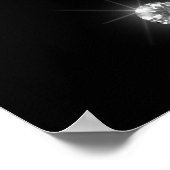 Roze en zwarte glitter Sweet 16 Welkomstteken Poster (Hoek)