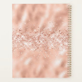 Roze en zwarte glitterschijven Planner 2023 (Achterkant)