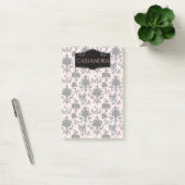 Roze en Zwarte Gothische Schedels en Rozen Persoon Post-it® Notes (Kantoor)