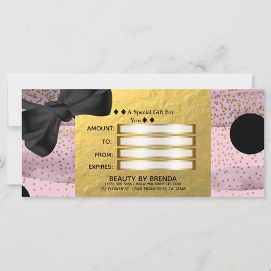 Roze en zwarte goudkleurige rode stiften Chic Clea (Achterkant)