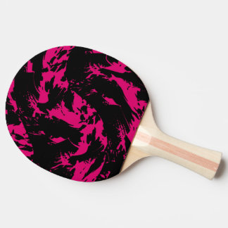 Roze en zwarte graffiti tafeltennisbatje