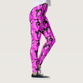 ROZE EN ZWARTE GYMNASTIEK LEGGINGS (Rechts)