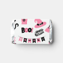 Roze en zwarte Halloween