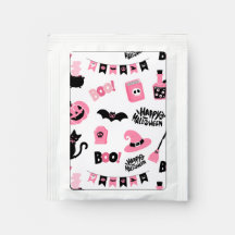 Roze en zwarte Halloween