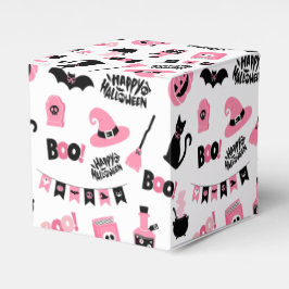 Roze en zwarte Halloween Bedankdoosjes