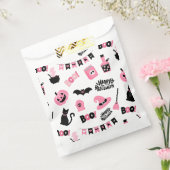Roze en zwarte Halloween Bedankzakje (Gezegeld)