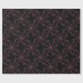 Roze en zwarte Halloween Cadeaupapier (Vlak)