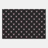 Roze en zwarte Halloween Inpakpapier Vel (Voorkant 3)