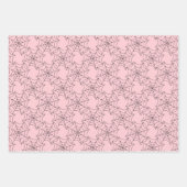 Roze en zwarte Halloween Inpakpapier Vel (Voorkant 2)