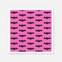 Roze en zwarte halloween vleermuizen