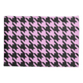 Roze en zwarte hond kussensloop (Achterkant-Links)