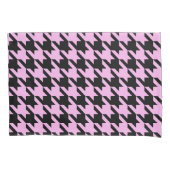 Roze en zwarte hond kussensloop (Voorkant-Links)