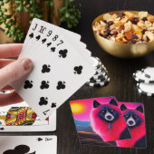 Roze en zwarte hond pokerkaarten (Insitu)