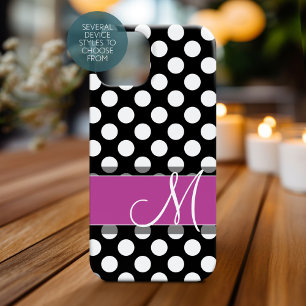 Roze en zwarte inktvlek met zwart opschrift Case-Mate iPhone case