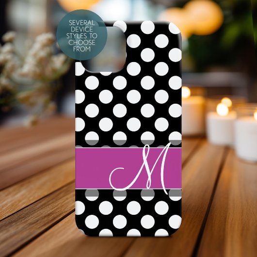 Roze en zwarte inktvlek met zwart opschrift Case-Mate iPhone case