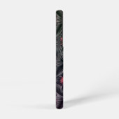 Roze en Zwarte Jewel Eye Design Samsung Galaxy Hoesje (Rechterkant)