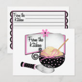 Roze en zwarte kaart (Voorkant / Achterkant)