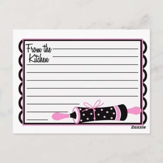 Roze en zwarte kaart (Achterkant)