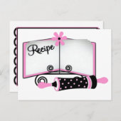 Roze en zwarte kaart (Voorkant / Achterkant)