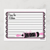 Roze en zwarte kaart (Achterkant)