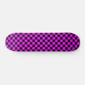 Roze en zwarte klankkaart skateboard (Horizontaal)