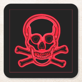 Roze en zwarte kleuren, digitale kunst kartonnen onderzetters