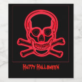 Roze en zwarte kleuren, digitale kunst personalise wijn etiket (Enkel label)