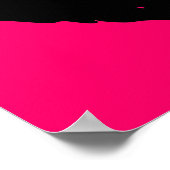 Roze en Zwarte Kus Poster (Hoek)