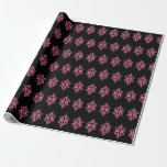 Roze en zwarte lace-patroonpapier cadeaupapier<br><div class="desc">Een  roze en zwart kant stijlpatroon versiert dit elegante verpakkingspapier. Dit stijlvolle inpakartikel is geweldig voor een verjaardag,  bruiloft,  Kerstmis,  meisjes,  tieners,  vrouwen,  enz.. Het ontwerp komt uit de oorspronkelijke kunst.</div>