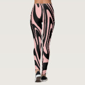 Roze en zwarte Leggings (Achterkant)