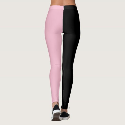 Roze en zwarte Leggings (Achterkant)