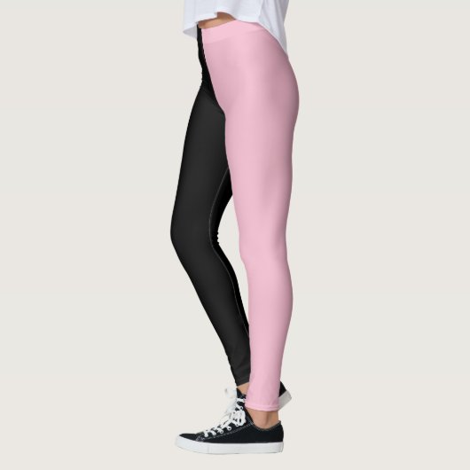 Roze en zwarte Leggings (Links)