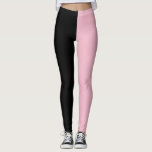Roze en zwarte Leggings<br><div class="desc">Maak een verklaring met deze zwarte en roze leggings. Voor fitness,  yoga,  dansen,  gym,  rennen,  plezier en leven!</div>