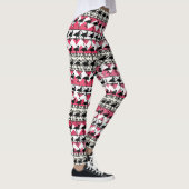 Roze en zwarte Leggings van het Patroon Aztec (Rechts)