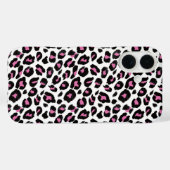 Roze en zwarte luipaard afdrukken Case-Mate iPhone case (Achterkant (horizontaal))