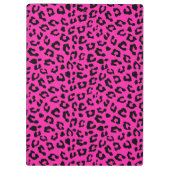 Roze en zwarte luipaard afdrukken klembord (Achterkant)
