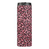 Roze en zwarte luipaard afdrukken Maw Thermal Tumb Thermosbeker (Achterkant)