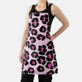 Roze en zwarte luipaard afdrukpatroon schort (Insitu)