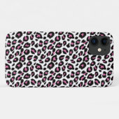 roze en zwarte luipaard Case-Mate iPhone case (Achterkant (horizontaal))