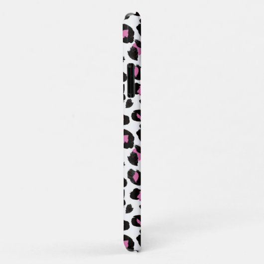 roze en zwarte luipaard Case-Mate iPhone case (Achterkant/rechts)