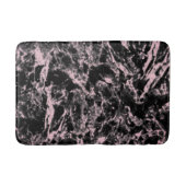 Roze en zwarte marmer badmat (Voorkant)