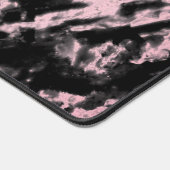 Roze en zwarte marmer bureaumat (Hoek)